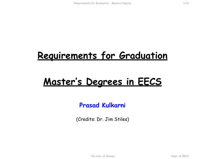 requirements for graduation master s degrees in eecs