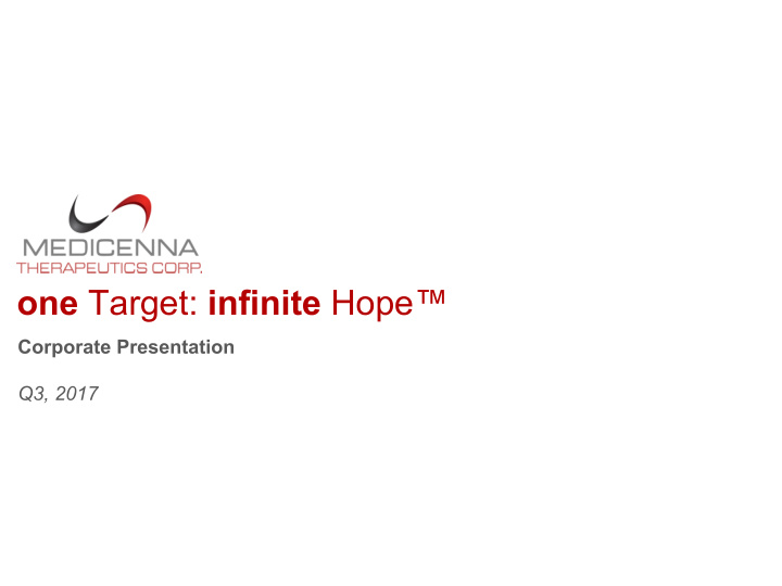 one target infinite hope