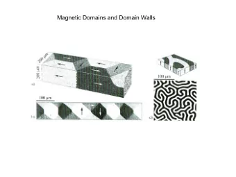 Magnetic Domains and Domain Walls  Bitter-Technique  (ferromagnetic colloids on surfaces)  Stress