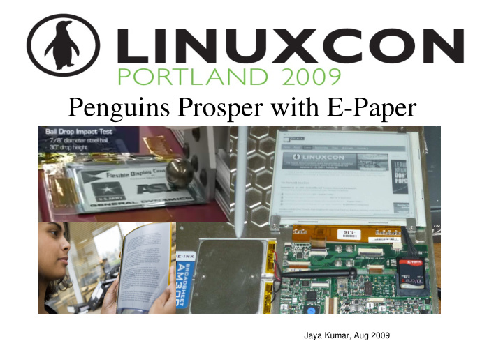 penguins prosper with e paper