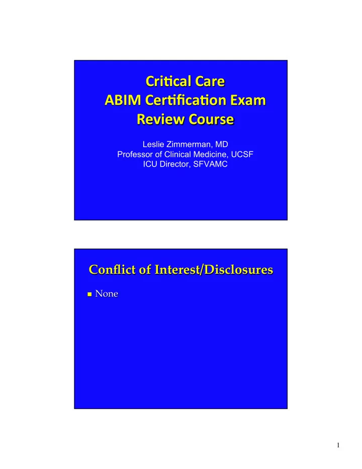 review course