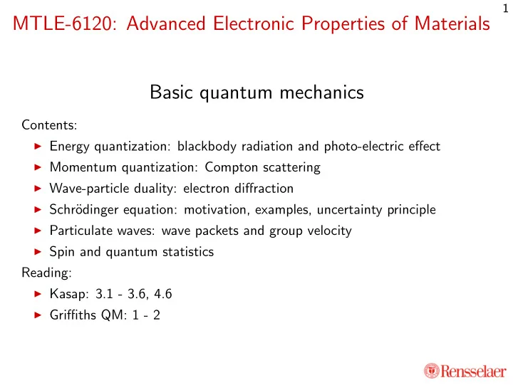 mtle 6120 advanced electronic properties of materials