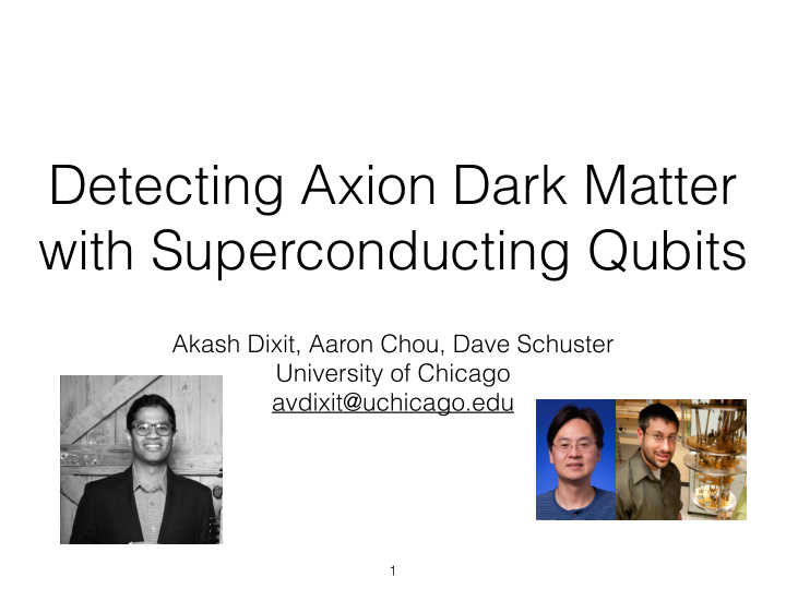 detecting axion dark matter with superconducting qubits
