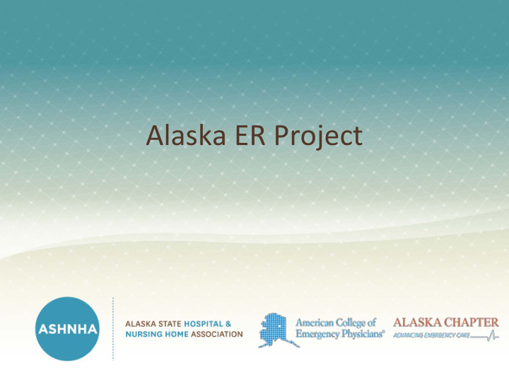 alaska er project speakers