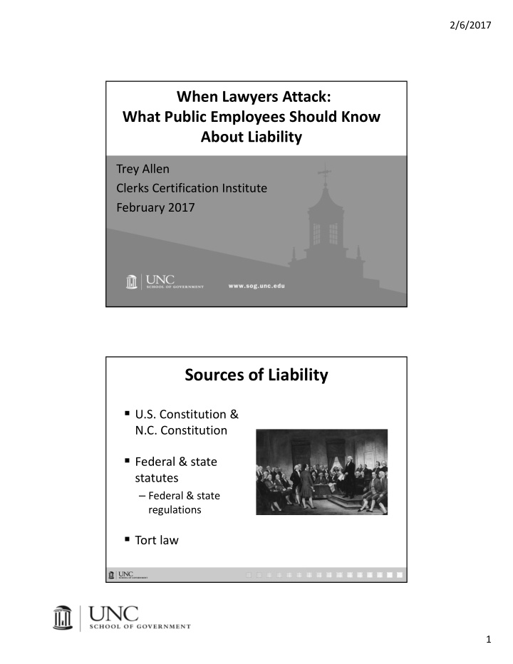 sources of liability