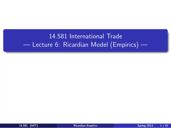 14 581 international trade