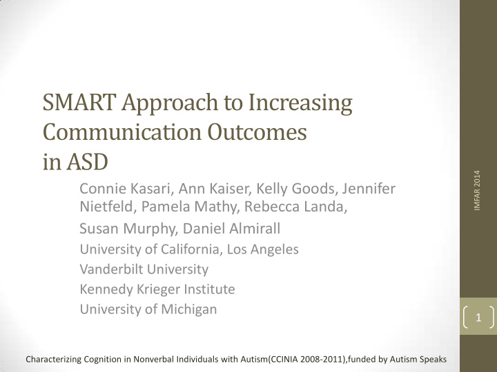 smart approach to increasing communication outcomes in asd