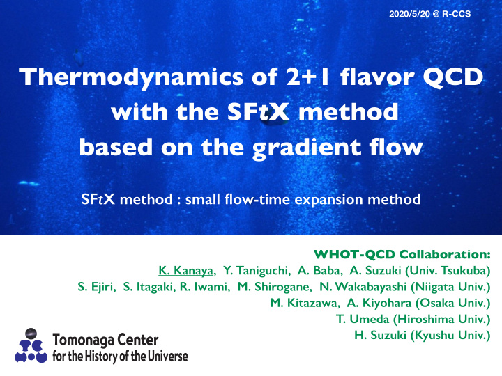 thermodynamics of 2 1 flavor qcd with the sf t x method