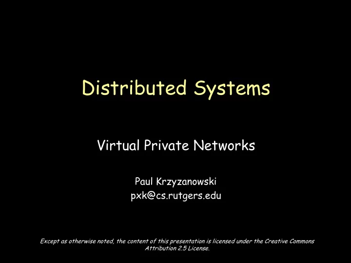 distributed systems