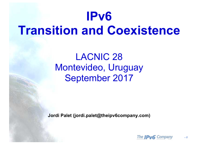 ipv6 transition and coexistence