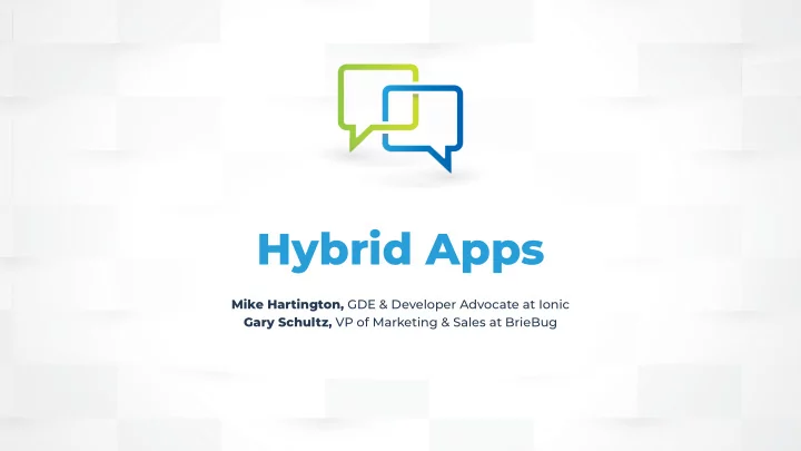 hybrid apps