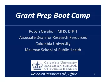 Grant Prep Boot Camp  Grant Prep Boot Camp Grant Prep Boot Camp Grant Prep Boot Camp Robyn Gershon,