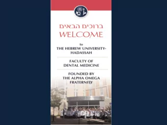 Vision  Founding Year: 1953 Student Numbers  Undergraduate students (6 year D.M.D. program):      -