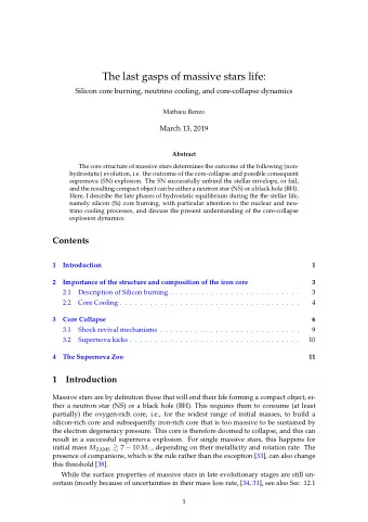 The last gasps of massive stars life:  Silicon core burning, neutrino cooling, and core-collapse