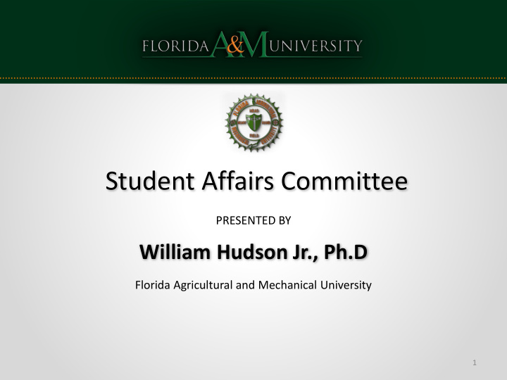 student affairs committee