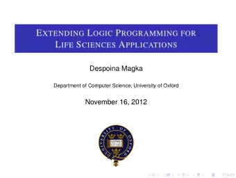 E XPRESSIVITY L IMITATIONS OF OWL 1 At least one tree-shaped model for each consistent OWL ontology