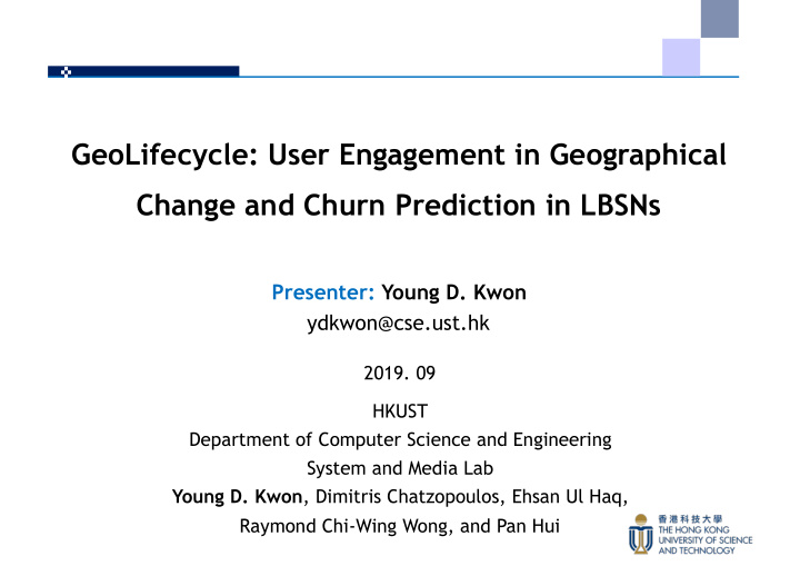 geolifecycle user engagement in geographical change and
