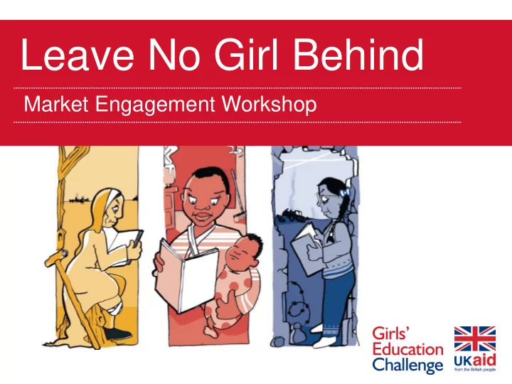 leave no girl behind