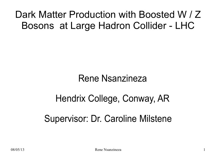 dark matter production with boosted w z bosons at large