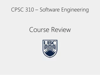 Course Review  Software Process  Agile  Spiral  Waterfall /  V Cycle  SCRUM  Design  Requirements