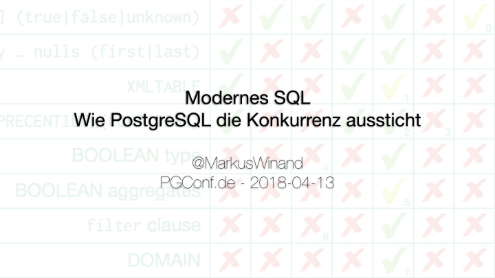 modernes sql wie postgresql die konkurrenz aussticht