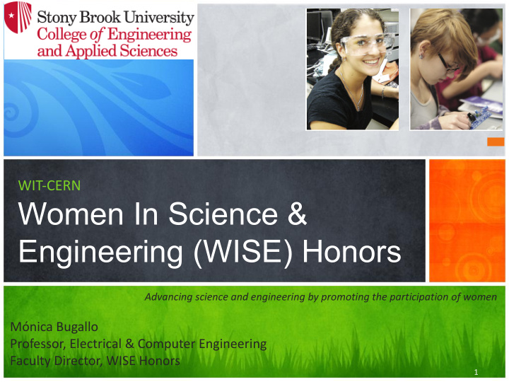 women in science amp engineering wise honors