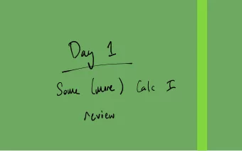 Payt ( more ) calc I  Some  review  about  talks Calculus I  of  The  end - afbflxldx  the problem