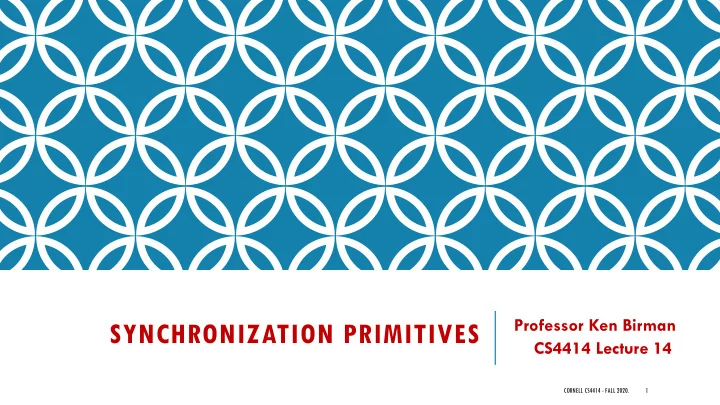 synchronization primitives
