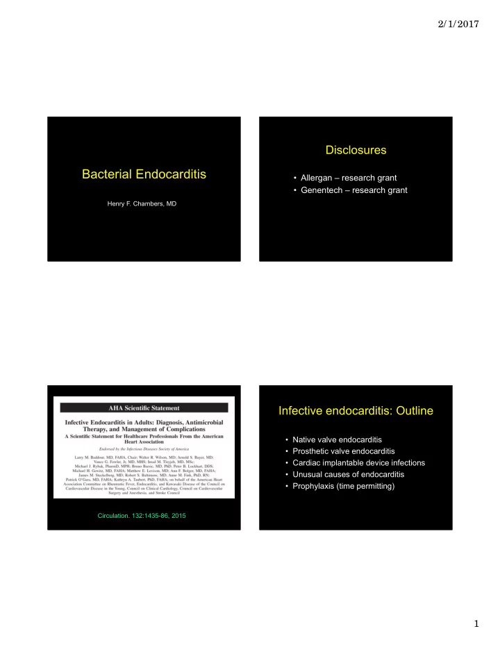 bacterial endocarditis