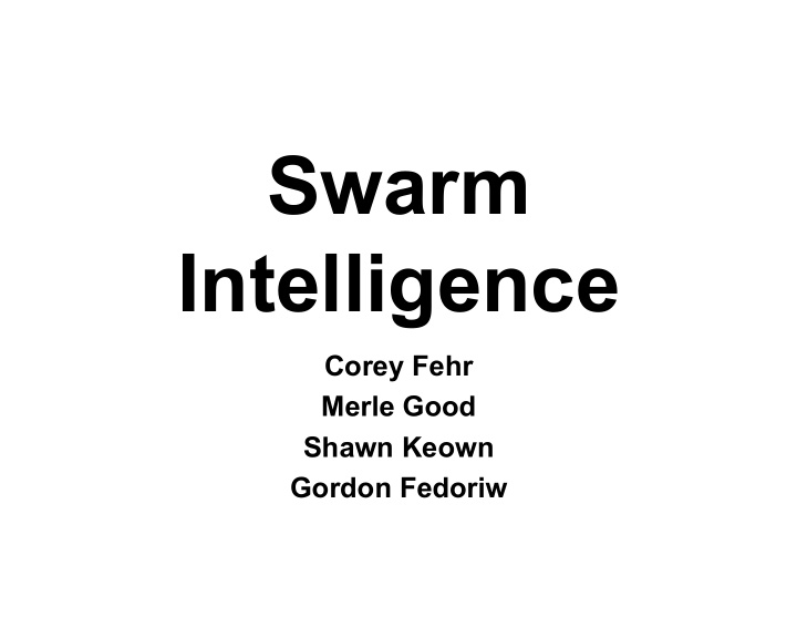 swarm intelligence