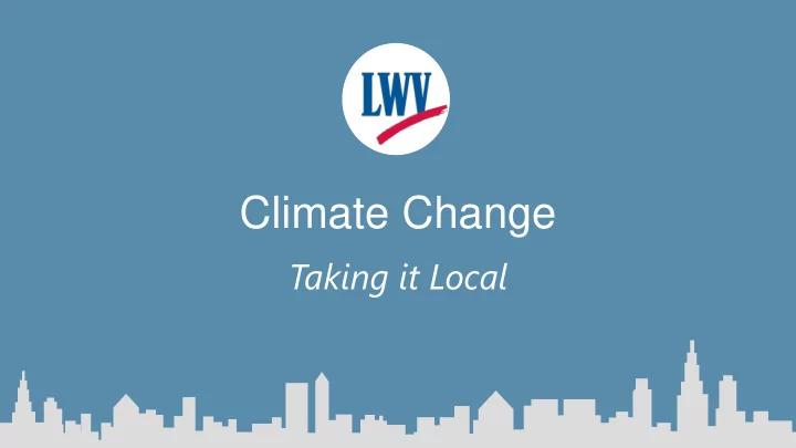 climate change