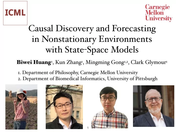 causal discovery and forecasting in nonstationary