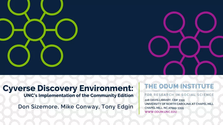 cyverse discovery environment