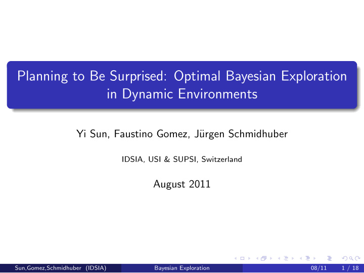 planning to be surprised optimal bayesian exploration in