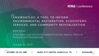 E N V I R O A T L A S :  A  T O O L  T O  I N F O R M  E N V I R O N M E N T A L  R E S T O R A T I