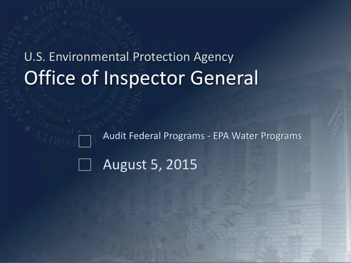 office of inspector general