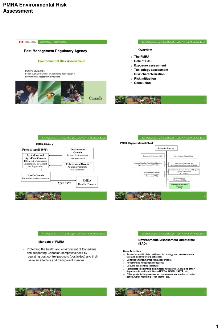 pmra environmental risk