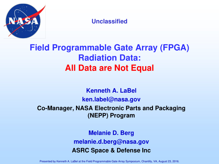 field programmable gate array fpga radiation data all