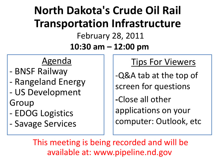 north dakota s crude oil rail transportation