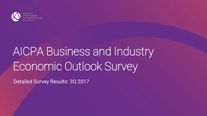 ai aicp cpa bu business a and i industry econo nomic o