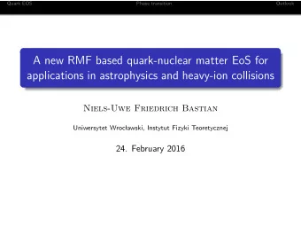 A new RMF based quark-nuclear matter EoS for  applications in astrophysics and heavy-ion collisions