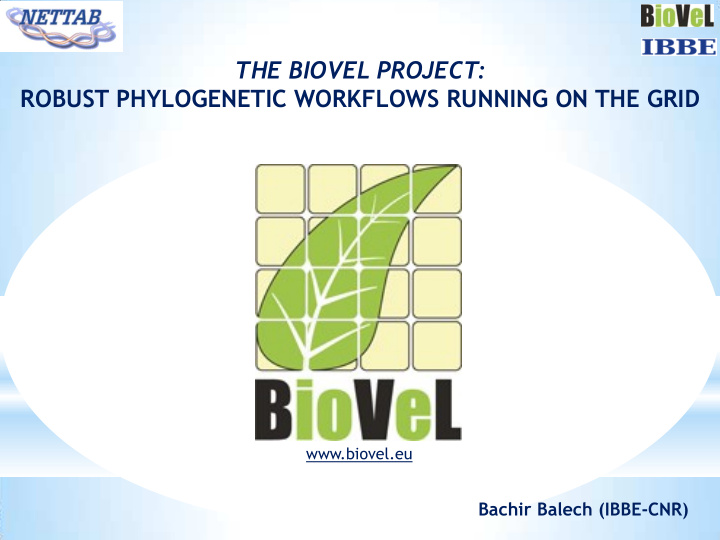 the biovel project