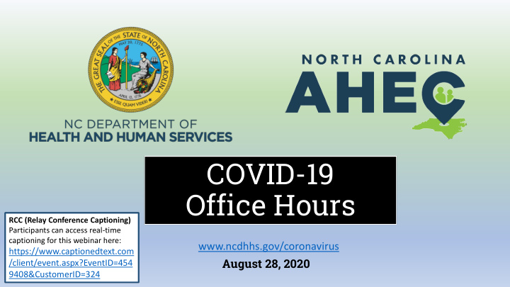 covid 19 office hours