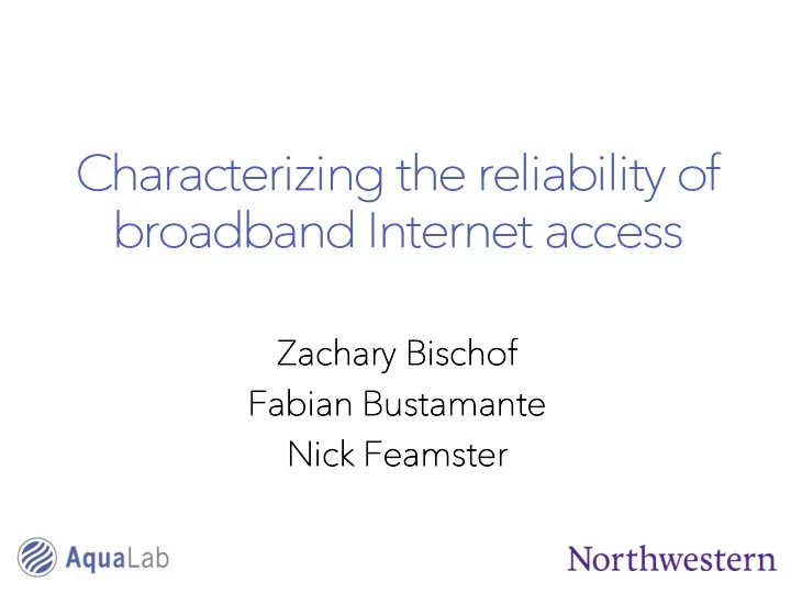 zachary b bischof fabian b bustamante nick nick fea