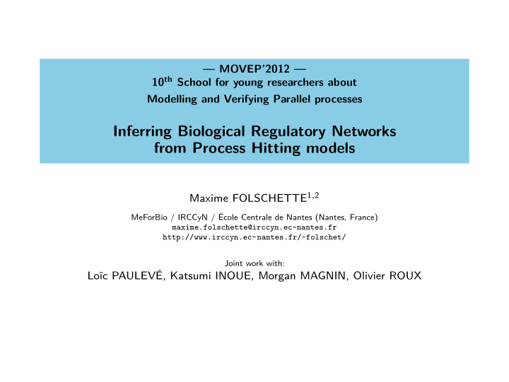 inferring biological regulatory networks from process