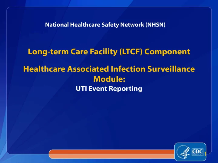 long term care facility ltcf component