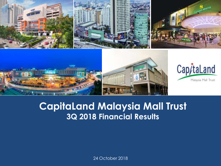 capitaland malaysia mall trust