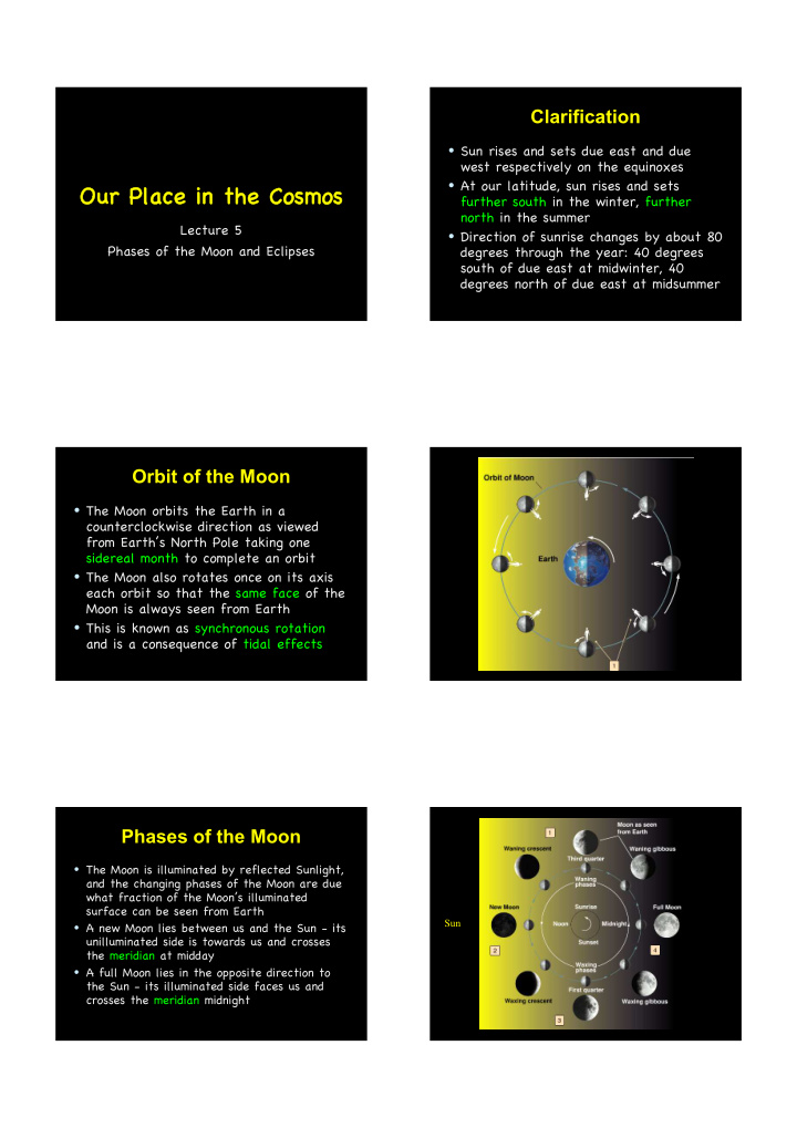our place our place in in the the cosmos cosmos