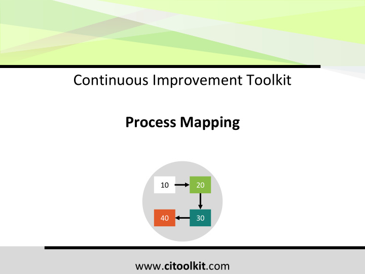 continuous improvement toolkit