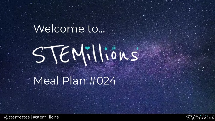 welcome to meal plan 024